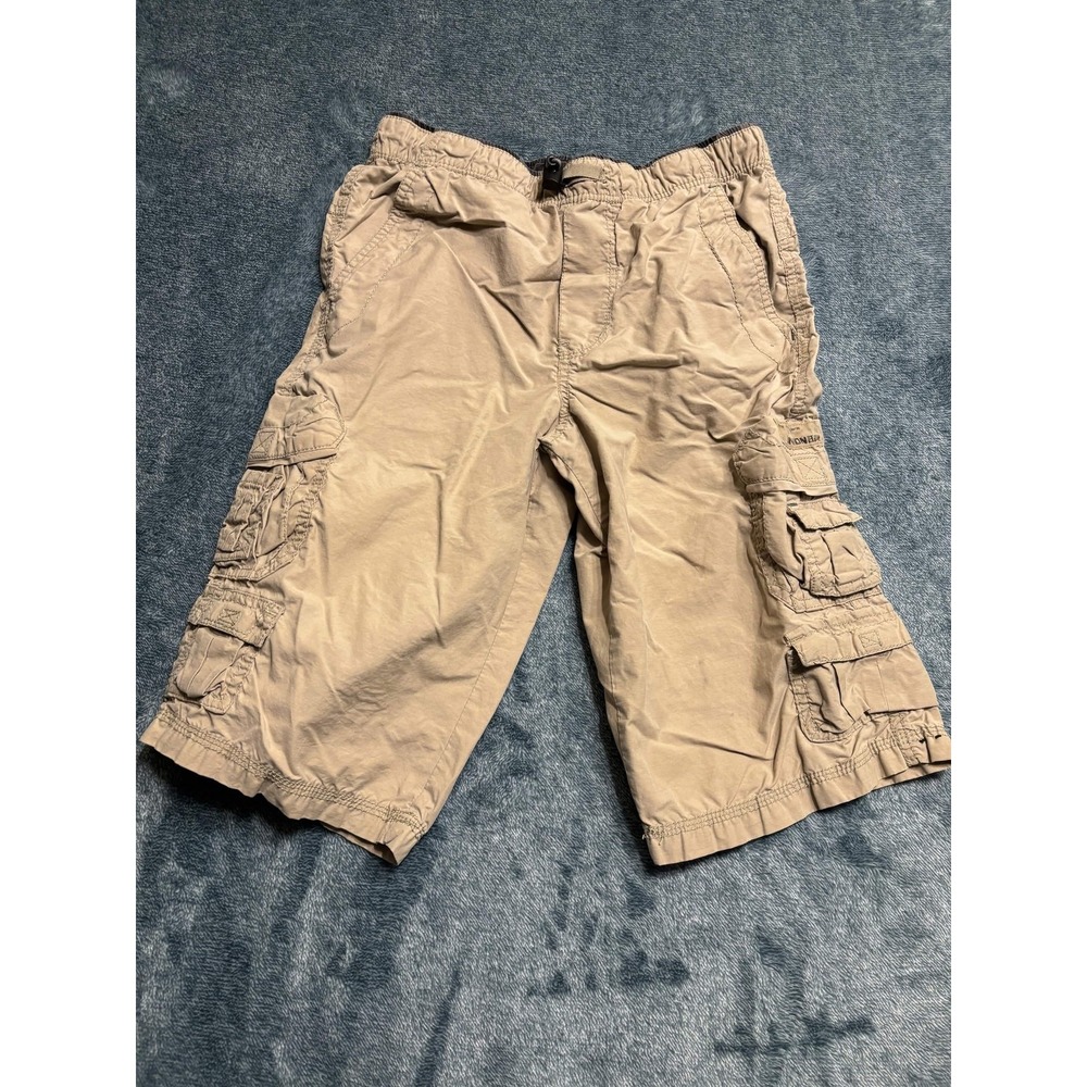 UNIONBAY Boys Cargo Shorts Size 10 Tan Khaki Utility